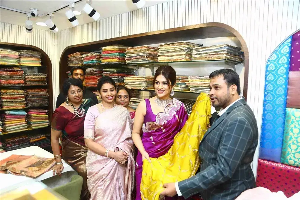 Actress Shraddha Das launches Sri Krishna Silks Showroom